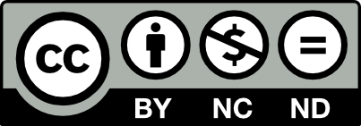 Creative Commons Attribution-NonCommercial-NoDerivatives 4.0 International License